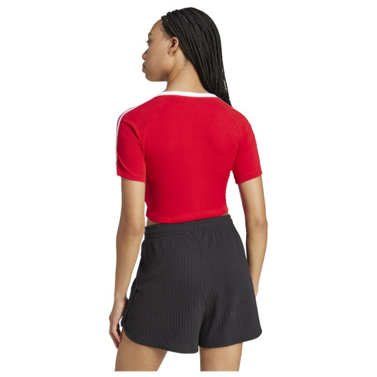 Adidas Γυναικεία κοντομάνικη μπλούζα 3-Stripes Baby Tee